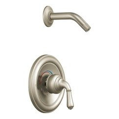 Moen T2444NHBN Monticello Single Handle PosiTemp Pressure Balanced Shower Trim, Brushed Nickel