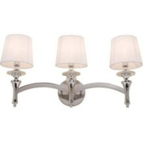 Artcraft Lighting AC3833 Contempra 3-Lite Wall Sconce Light, Chrome