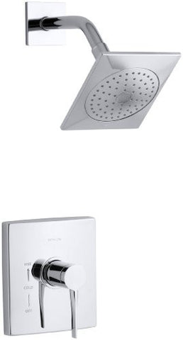 KOHLER K-T14778-4-CP Stance Rite-Temp Shower Trim, Polished Chrome