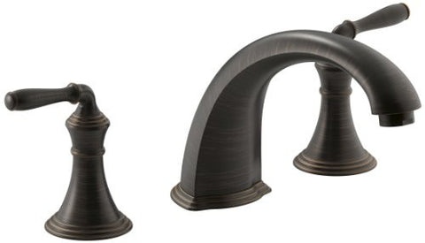 Kohler K-T398-4-2BZ Devonshire Deck/Rim Mount High-Flow Bath Faucet Trim, Oil Rubbed Bronze