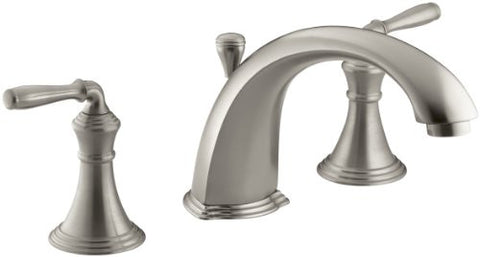 KOHLER K-T387-4-BN Devonshire Deck-Mount Bath Faucet Trim, Vibrant Brushed Nickel