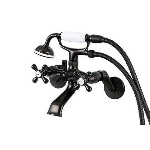 Kingston Brass KS266ORB Victoria 3-Inch to 9-Inch Wall Mount Tub and Shower Faucet, Oil Rubbed Bronze