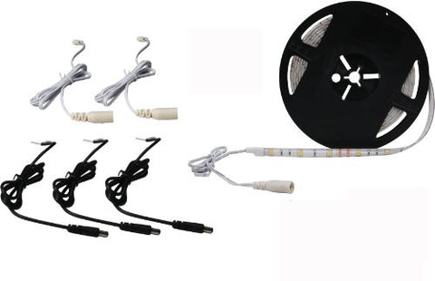 American Lighting TL-60-WW FlexForm 300-LED Tape Light Kit with 16.4-Foot Reel and Installation Hardware, 12Vdc, Warm White, 3000k Color Temperature