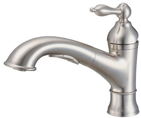 Danze D455040SS Fairmont Collection 3-Function Single-Handle Pull Out Kitchen Faucet, Stainless Steel
