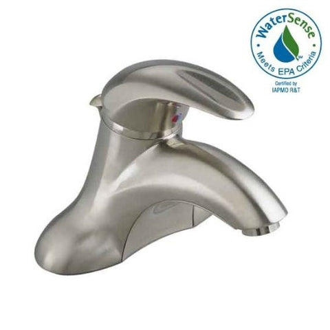 American Standard 7385.040.295 Reliant 3 Single Metal Lever Handle Centerset Lavatory Faucet with Metal Speed Connect Pop-Up Drain, Satin Nickel