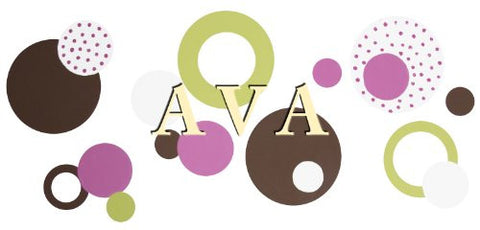 Wall Wear Decals WW-127-GN Ava Name Decal