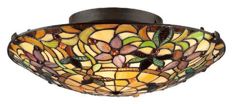 Quoizel TF1396SVB Tiffany Flush Mount