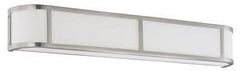 Nuvo 60/2875 Four Light Wall with Satin White Glass, Brushed Nickel
