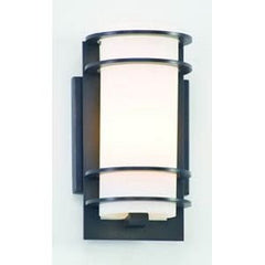 Troy Lighting B6061BA Vibe Collection 1-Light Energy Star Wall Lantern, Brushed Aluminum Finish with Matte Opal Glass