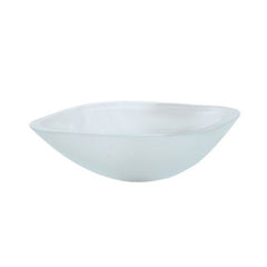 Decolav 1139T-FCR Translucence Square Glass Vessel Sink, Frosted Crystal