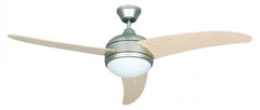 Concord 52SKY3ESN Ceiling Fans with Opal Glass Shades, Satin Nickel Finish