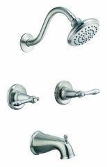Design House 523480 Oakmont 2-Handle Tub and Shower Faucet, Satin Nickel Finish