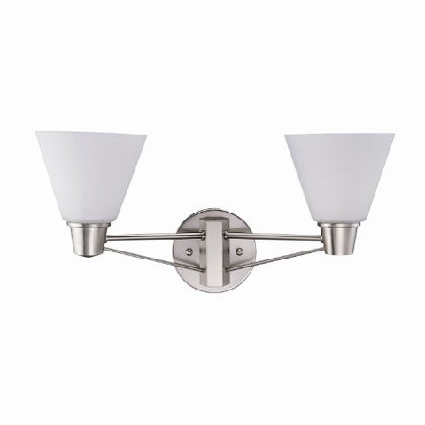 DVI DVP8022SN 2 Light Yorkville Bathroom Light, Satin Nickel