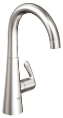 Grohe 30 026 SD0 Ladylux3 Basin/Pillar Tap Faucet, RealSteel Stainless Steel