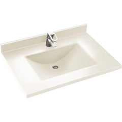 Swanstone CV2231-018 Contour 31-Inch Solid Surface Vanity Top with Bisque Basin