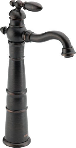 Delta 755LF-RB Victorian Single Handle Centerset Lavatory Faucet with Riser - Less Pop-Up, Venetian Bronze