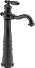 Delta 755LF-RB Victorian Single Handle Centerset Lavatory Faucet with Riser - Less Pop-Up, Venetian Bronze