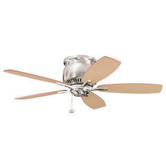 Kichler Lighting 300124BSS Richland II 42IN Flush-Mount Ceiling Fan, Brushed Stainless Steel Finish with Reversible Blades