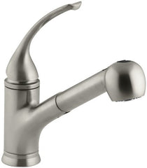 KOHLER K-15160-L-BN Coralais Single Control Pullout Spray Kitchen Sink Faucet, Vibrant Brushed Nickel