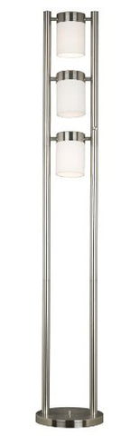 Kenroy Home 21001BS Matinee Floor Lamp, Brushed Steel