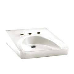 American Standard 9140.013.020 Wheelchair Users Wall Mount Bathroom Sink with 10-1/2-Inch Centers, White
