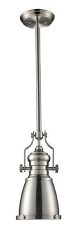 Elk 66119-1 Chadwick 1-Light Pendant, 14-Inch, Satin Nickel