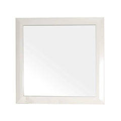 Bellaterra Home 203054-MIRROR Solid Wood Frame Mirror, White
