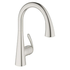 Grohe 32298SD1 LadyLux3 Cafe Dual-Spray Kitchen Faucet with Pull-Down Spout, Real Steel
