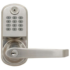 Resort Lock RL2000N-S Remote Code Door Lock, Silver