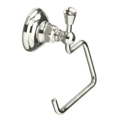 Rohl A1492CPN Country Bath Single Toilet Paper Holder with Crystal Accent, Polished Nickel