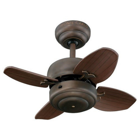 Monte Carlo 4MC20RB 20-Inch 4-Blade Mini Ceiling Fan, Roman Bronze