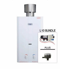 Eccotemp Systems L10 Pump/Strainer Bundle L10 Tankless Water Heater with Flojet Pump and Strainer