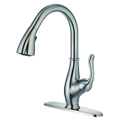 Yosemite Home Decor YPH56258-BN Single Handle Kitchen Faucet, Small, Brushed Nickel