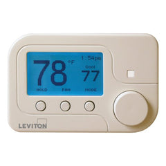 Leviton RC-2000WH Omnistat2 Multistage & Heat Pump with Humidity Control Thermostat, White
