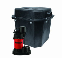 Red Lion RL-SPS33 1/4 HP Sump Pump Water Removal System with Vertical Float Switch and Five Gallon Basin