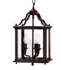 Capital Lighting 9123BL 3-Light Foyer Fixture, Blacksmith Finish with Clear Glass