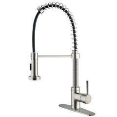VIGO VG02001STK1 PullOut Kitchen Spray Faucet, Steel