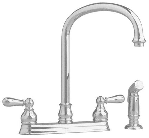 American Standard 4771.732.295 Hampton Kitchen Faucet with Escutcheon Plate, Satin Nickel