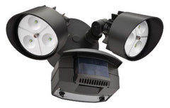 Lithonia OFLR 6LC 120 MO BZ LED Outdoor Floodlight 2-Light Motion Sensor, Grey