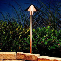 Kichler Lighting 15839CO Landscape 3-Light LED Path Light, Copper